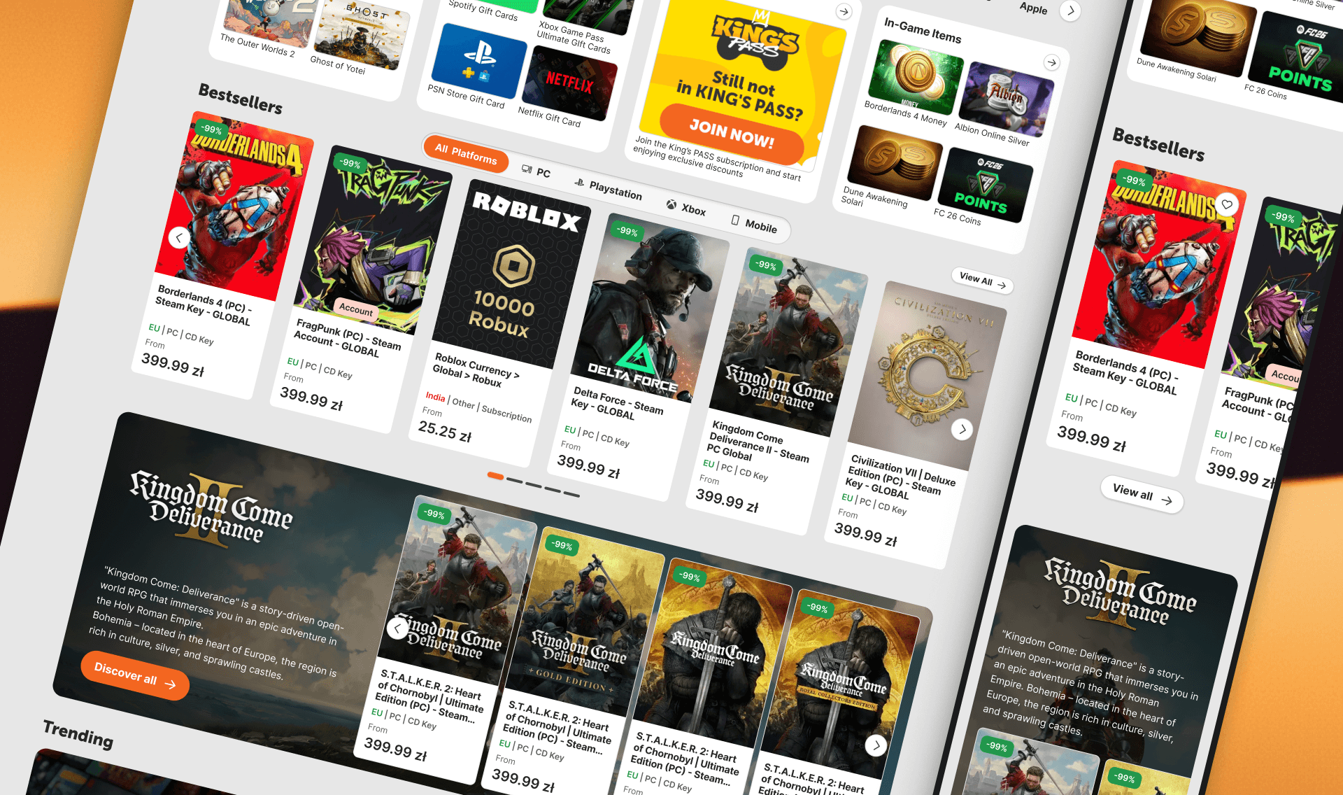 Final Design - Homepage (Desktop and Mobile)